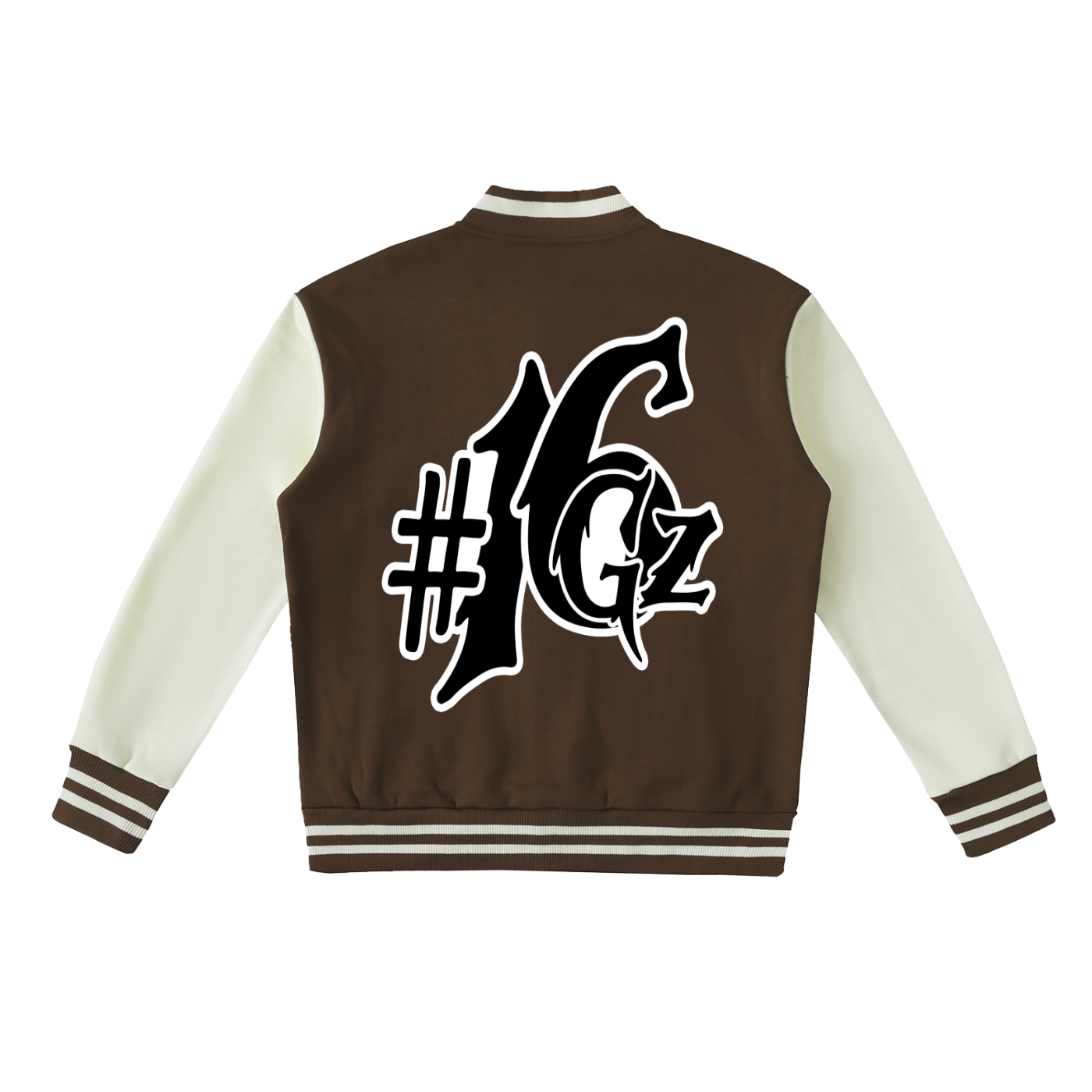Two-Tone Fleeced Varsity Jacket