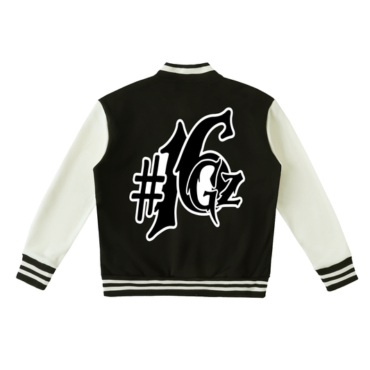 Two-Tone Fleeced Varsity Jacket