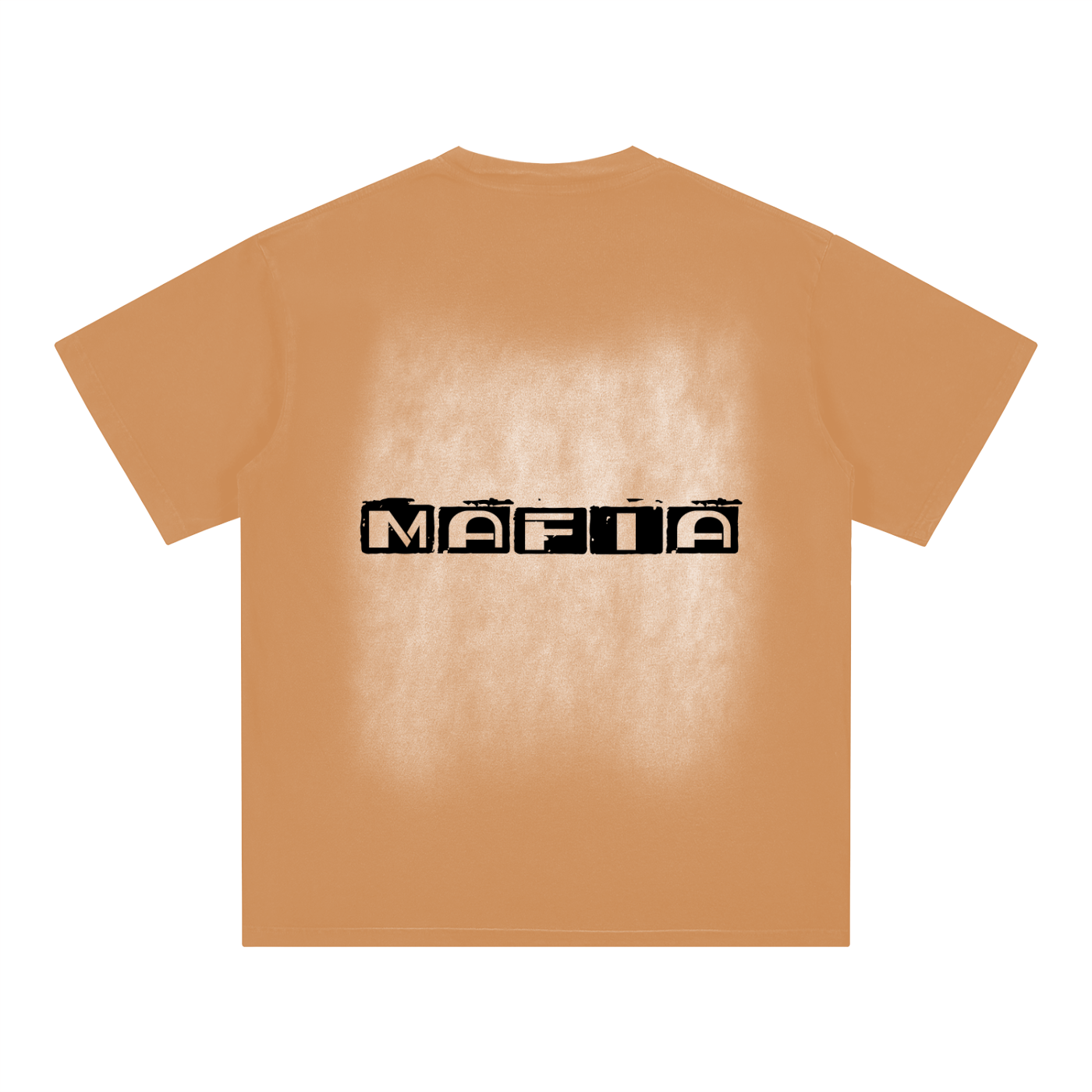 Square Patch Monkey Washed T-Shirt