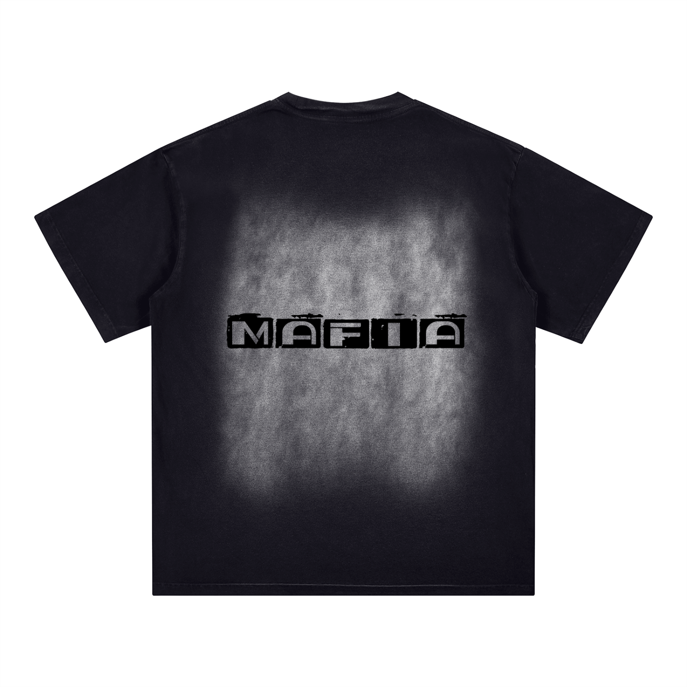 Square Patch Monkey Washed T-Shirt