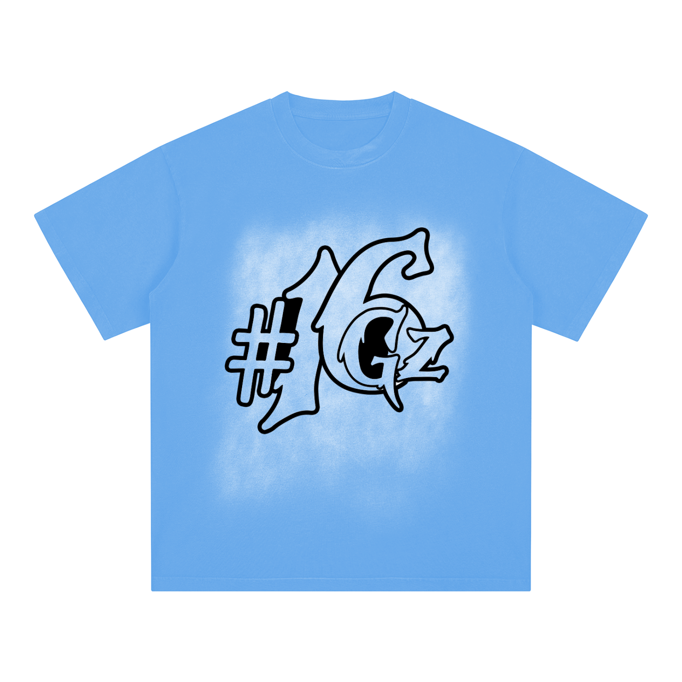 Square Patch Monkey Washed T-Shirt