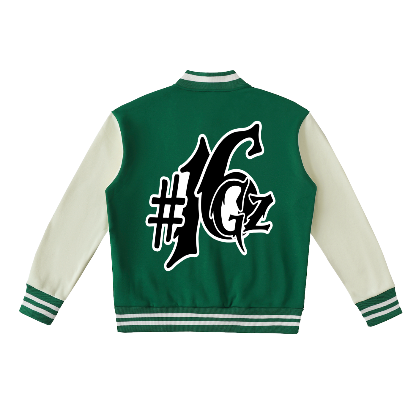 Two-Tone Fleeced Varsity Jacket